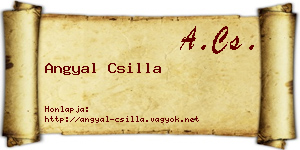 Angyal Csilla névjegykártya